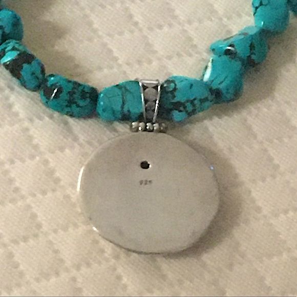 EXEX Claudia Agudelo Turquoise Sterling Silver Statement Necklace - Picture 7 of 16